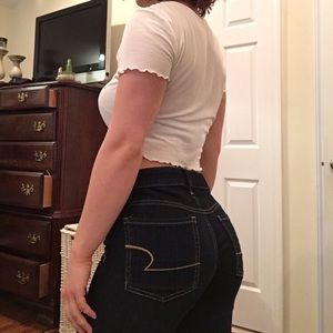 American Eagle Dark Denim Stretchy Jeggings